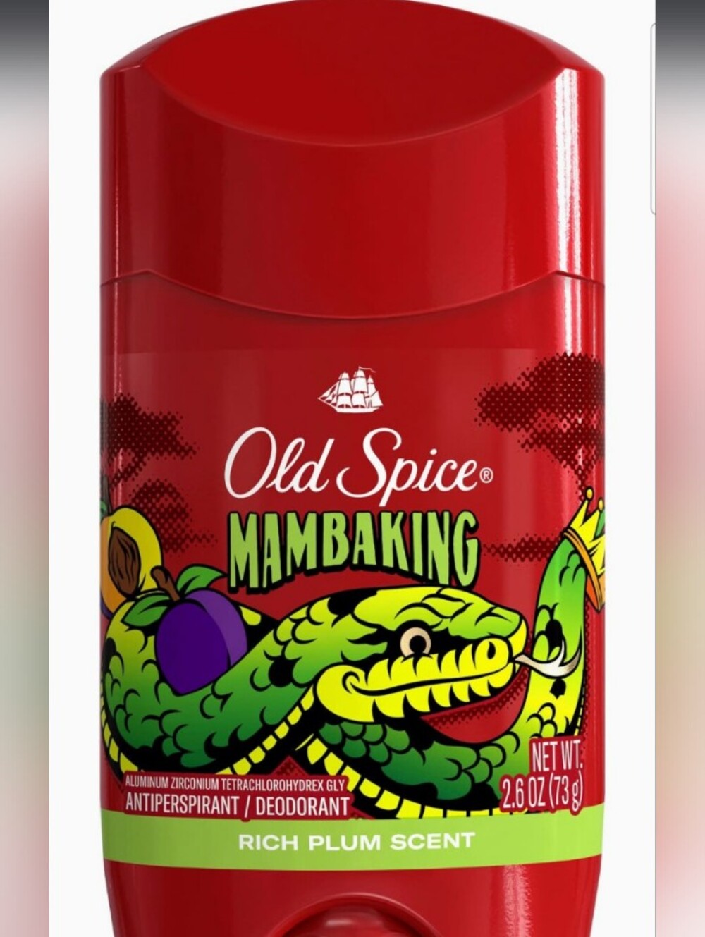 Two Old Spice Mamba King Antiperspirant Deodorant Stick — Rich Plum  2.6 Oz Ea
